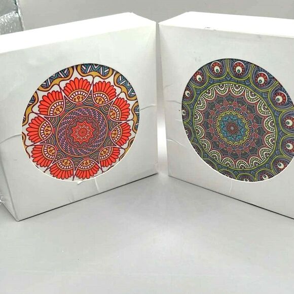 unbranded Other - Mandala Ceramic Coaster Set of 4 - Your Choice of Pattern
